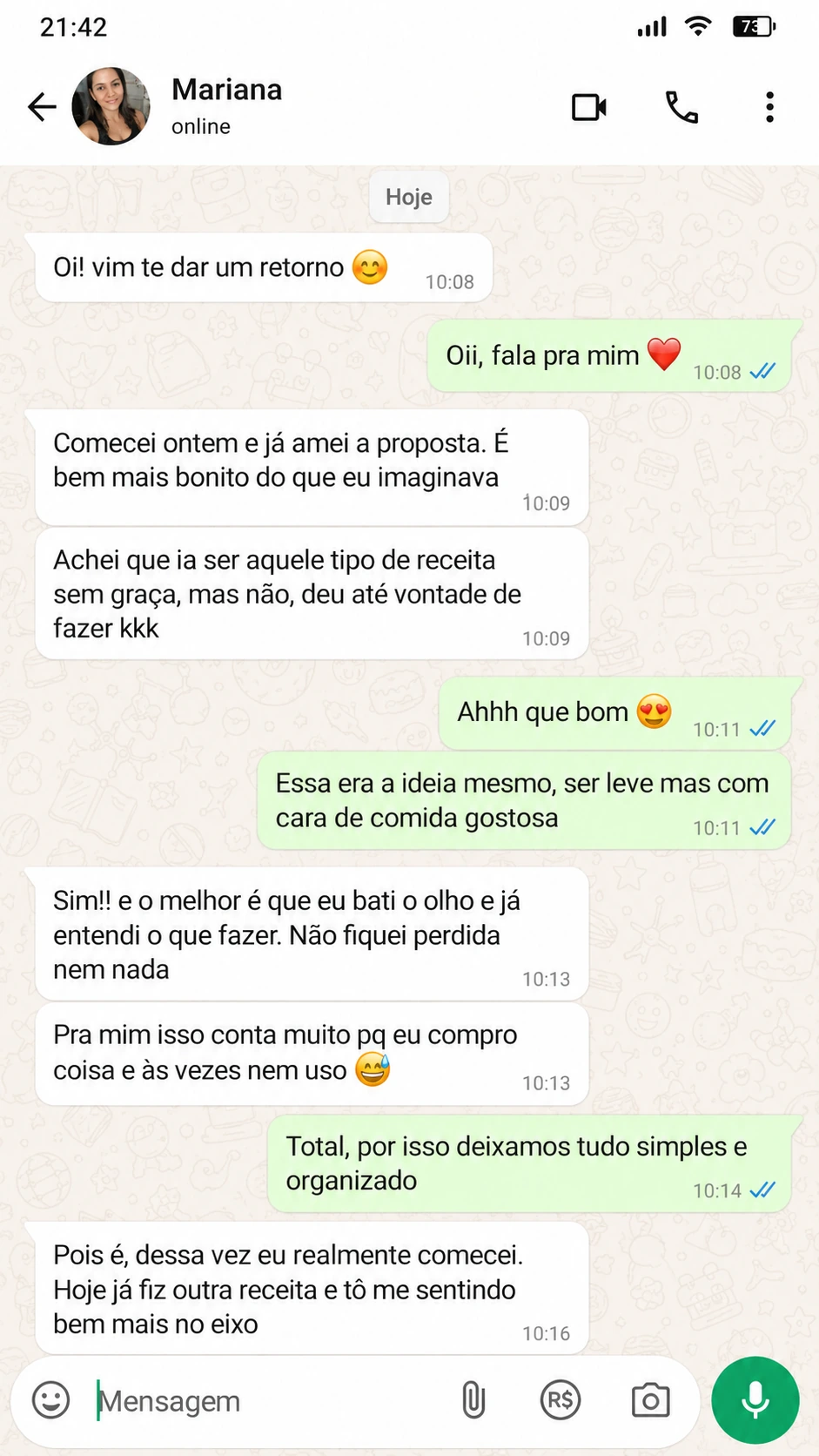 Depoimento Juliana
